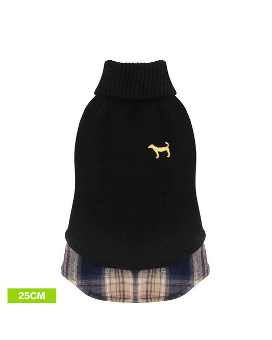 ROPA DE LANA PARA PERRO 25CM NEGRO