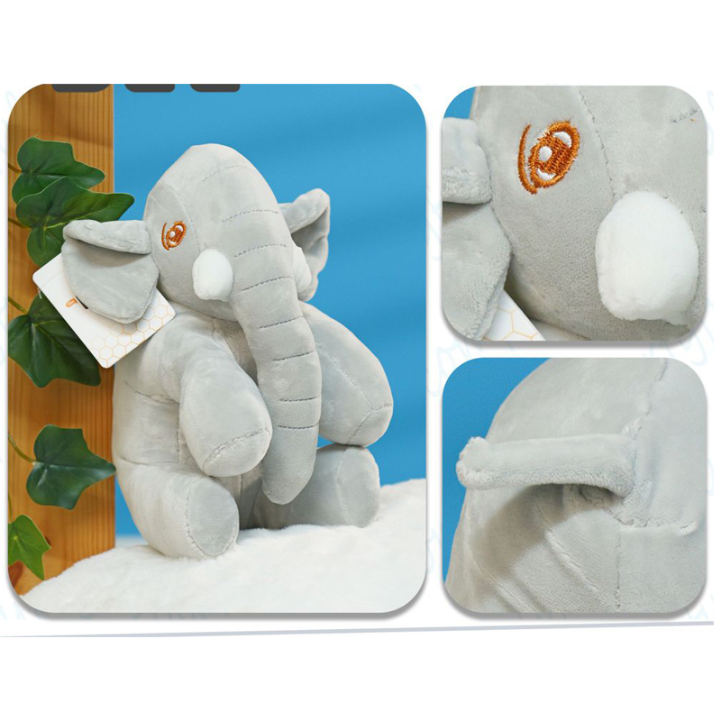 PELUCHE ELEFANTA RELAX 25CM GRIS