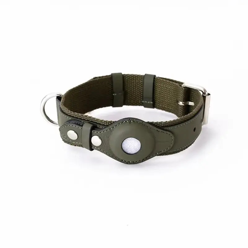 Collar De Cuero Para Perro, Collares Ajustables Para Mascotas Con Diseño De Lujo Para Apple Airtag, Dispositivo De Posicionamiento, Cubierta, Accesorios Para Gatos