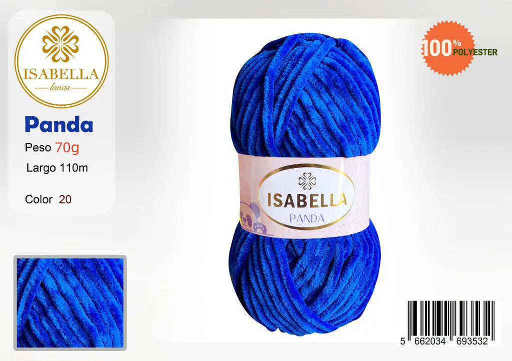 OVILLO HILO ISABELLA PANDA 80G ISABELLA 纱线