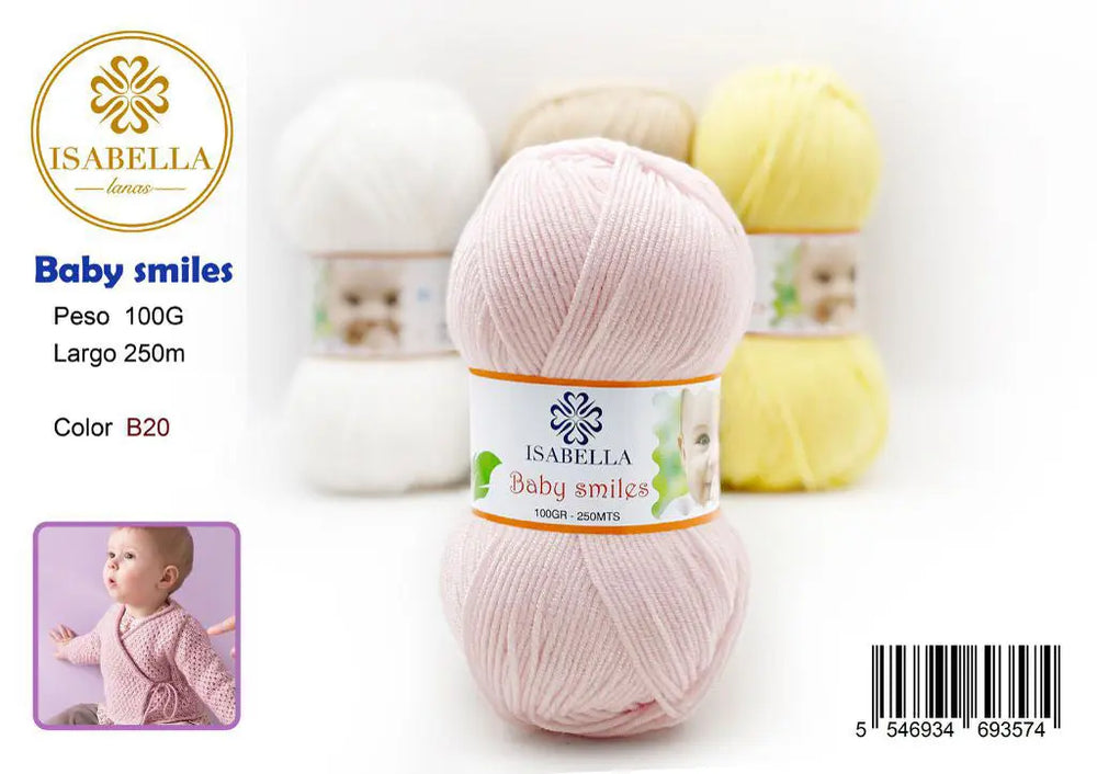 Hilo Suave Isabella Baby Smiles 100g ISABELLA 纱线