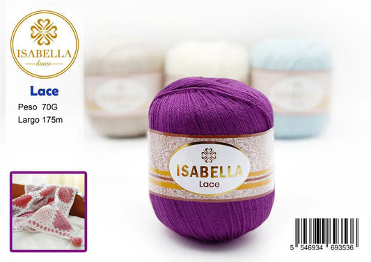 Ovillo de Hilo Isabella Encaje 70g ISABELLA 纱线