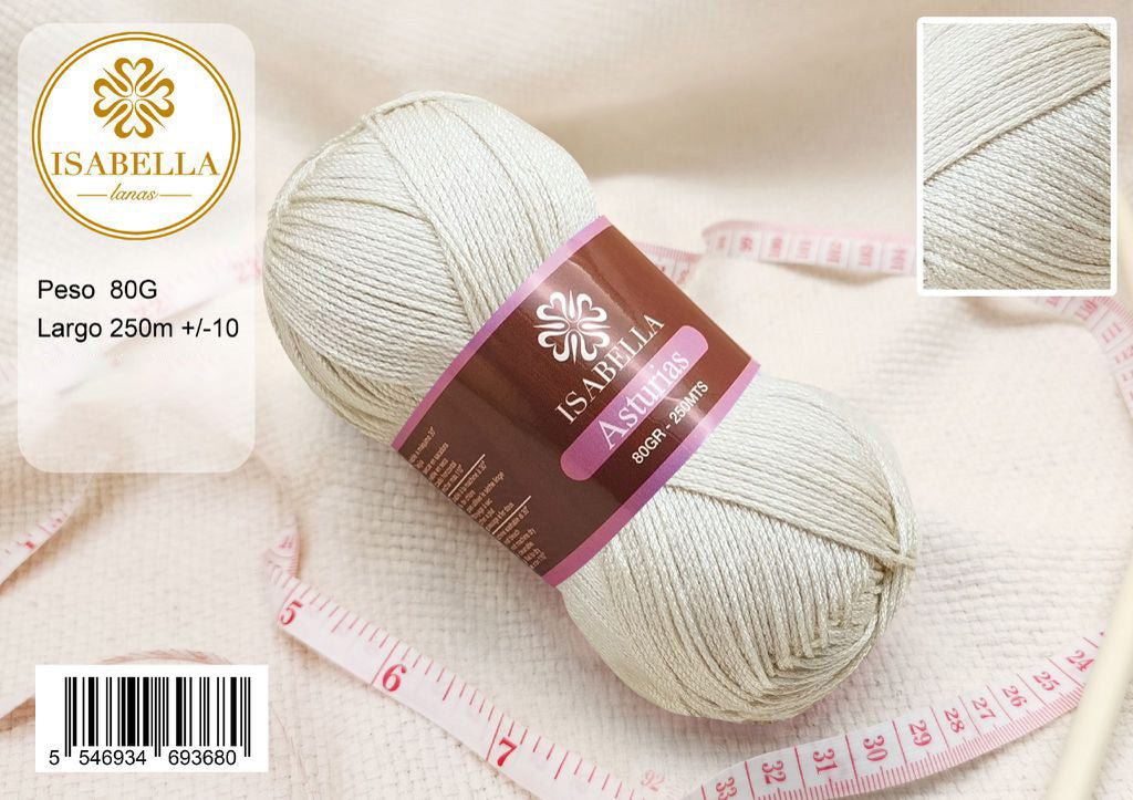 Hilo de Lana Isabella Asturias 80g