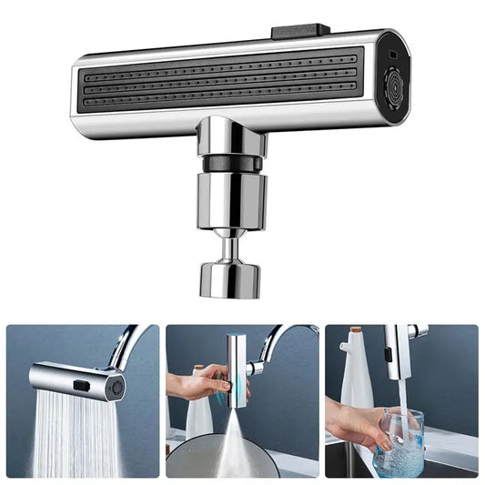 Kitchen Faucet Waterfall Outlet Splash Proof Universal Rotating Bubbler Multifunctional Water Nozzle Extension Kitchen Gadgets Melissa