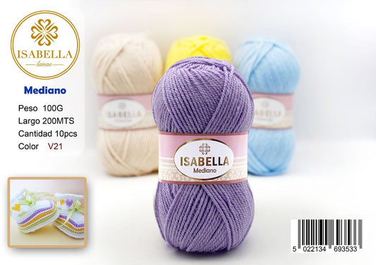 OVILLO HILO ISABELLA MEDIANO 100G