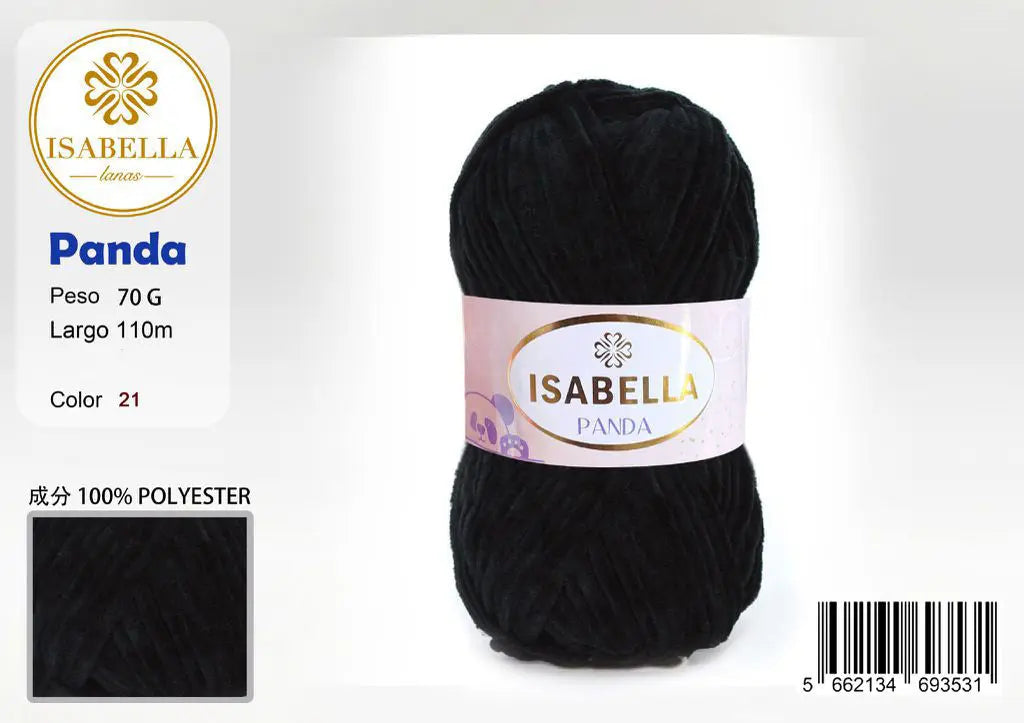 OVILLO HILO ISABELLA PANDA 80G ISABELLA 纱线