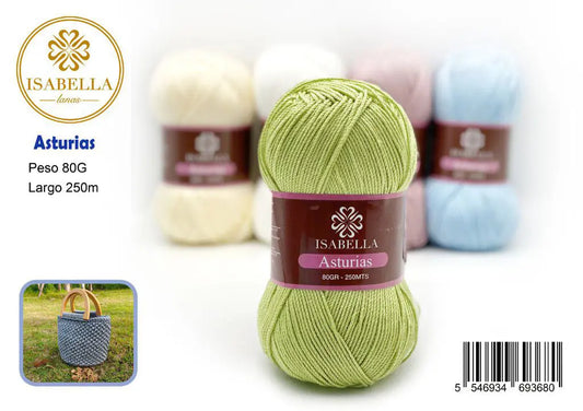 Hilo de Lana Isabella Asturias 80g ISABELLA 纱线