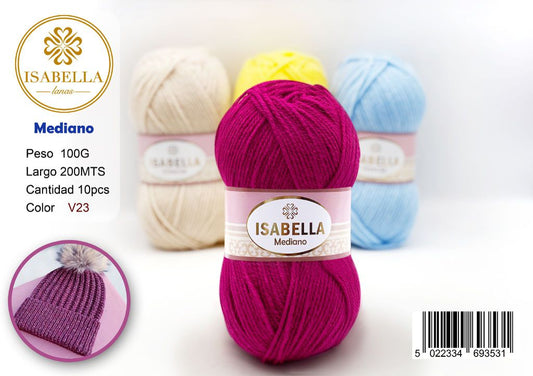 OVILLO HILO ISABELLA MEDIANO 100G