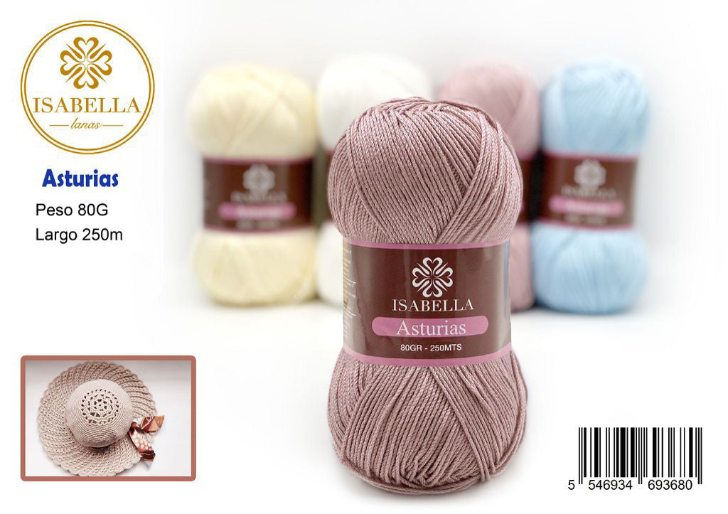 Hilo de Lana Isabella Asturias 80g