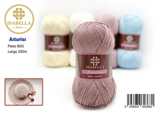 Hilo de Lana Isabella Asturias 80g ISABELLA 纱线