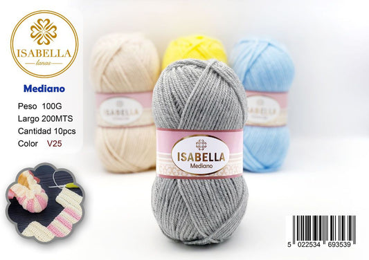 OVILLO HILO ISABELLA MEDIANO 100G