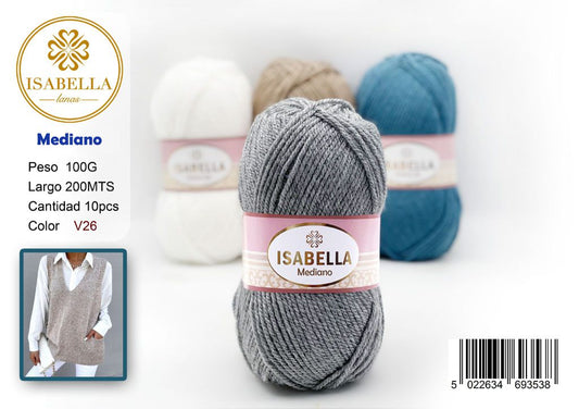 OVILLO HILO ISABELLA MEDIANO 100G