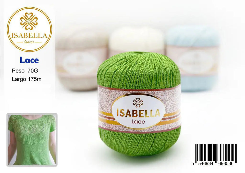 Hilo Isabella Lace 70g de Alta Calidad ISABELLA 纱线