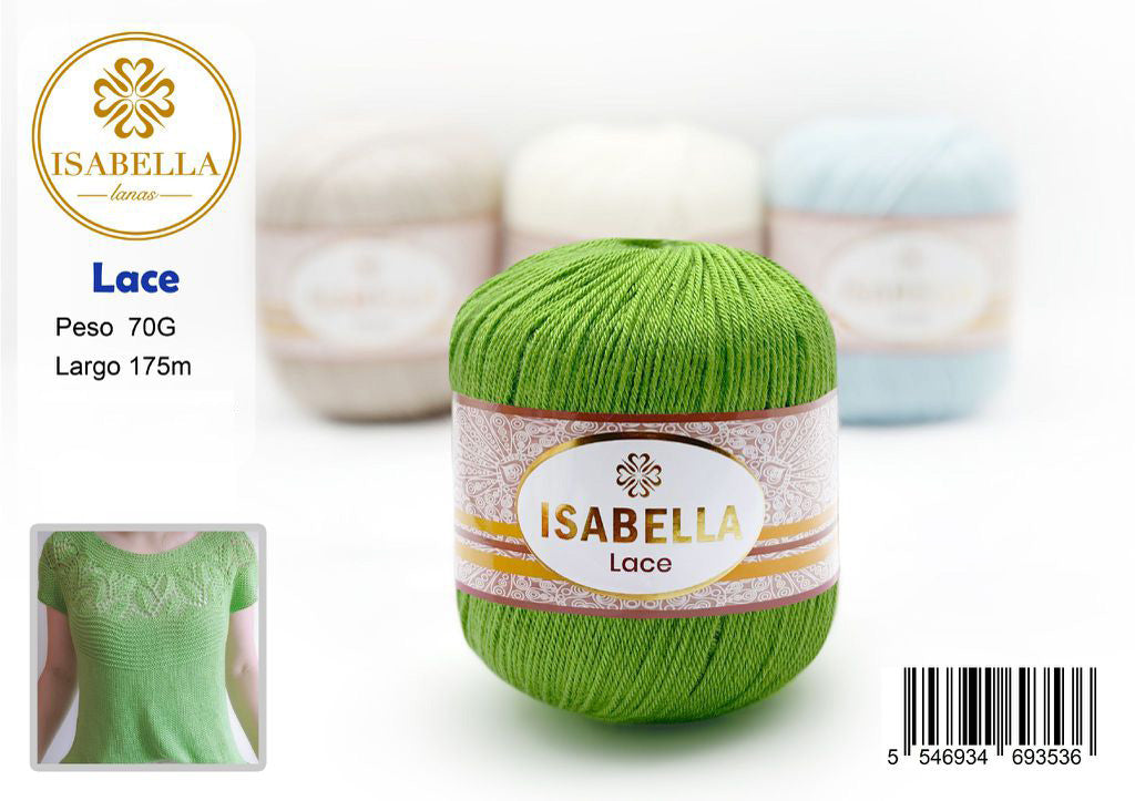 Hilo Isabella Lace 70g de Alta Calidad