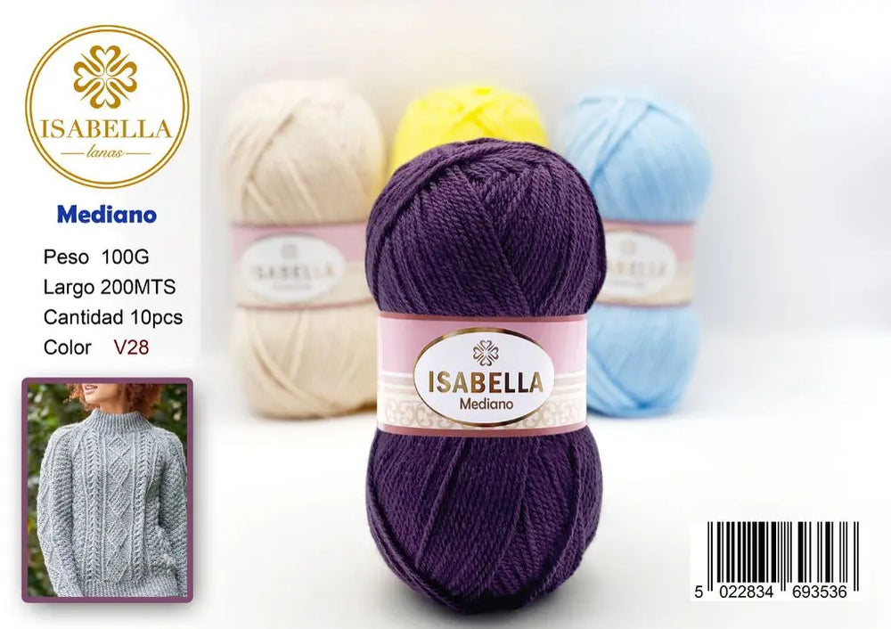 OVILLO HILO ISABELLA MEDIANO 100G ISABELLA 纱线