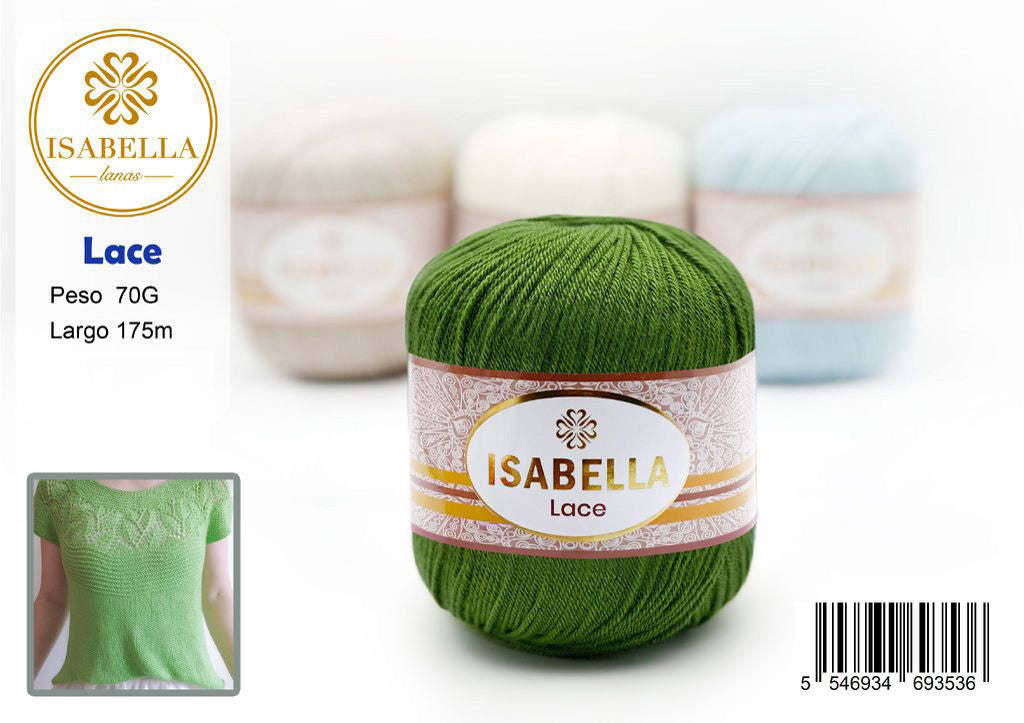 Hilo Isabella Lace de Alta Calidad 70g