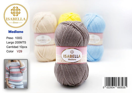 OVILLO HILO ISABELLA MEDIANO 100G