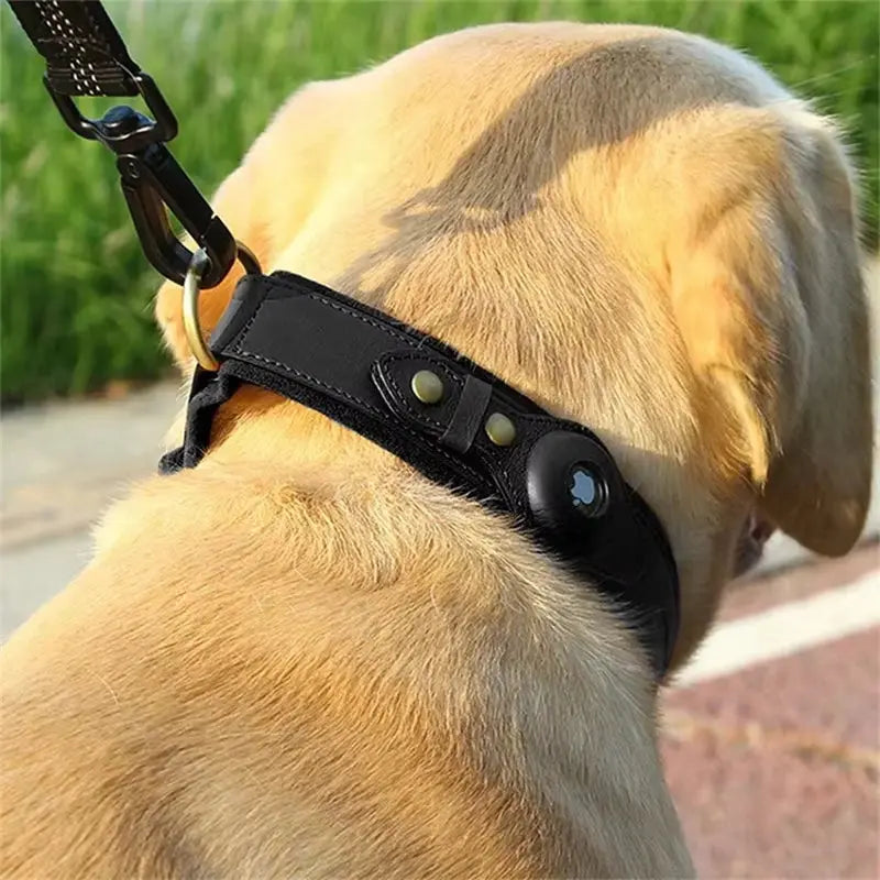 Collar De Cuero Para Perro, Collares Ajustables Para Mascotas Con Diseño De Lujo Para Apple Airtag, Dispositivo De Posicionamiento, Cubierta, Accesorios Para Gatos