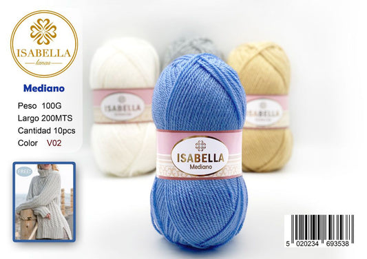 OVILLO HILO ISABELLA MEDIANO 100G