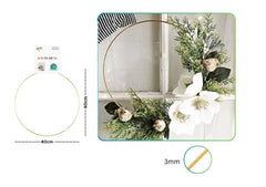 AROS DE METAL COLOR ORO 1PCS 牵手