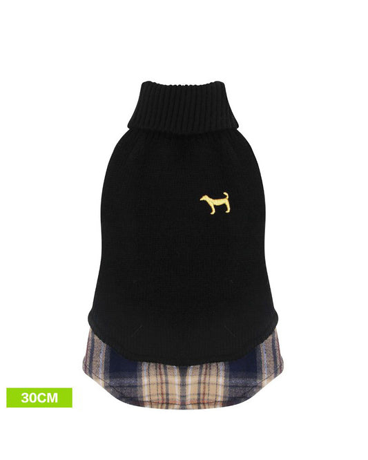 ROPA DE LANA PARA PERRO 30CM NEGRO