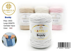 DIY BRAIDY 2MM 250G ISABELLA 纱线