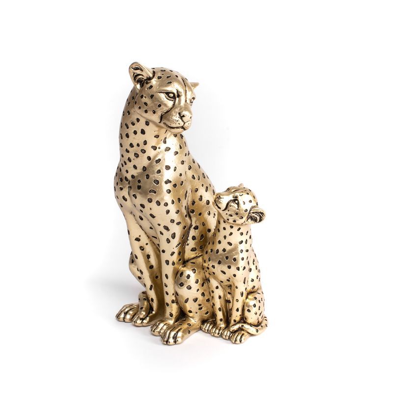 FIGURA LEOPARDOS ORO