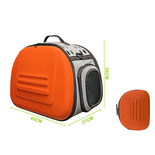 BOLSO DE VIAJE PARA MASCOTA NARANJA