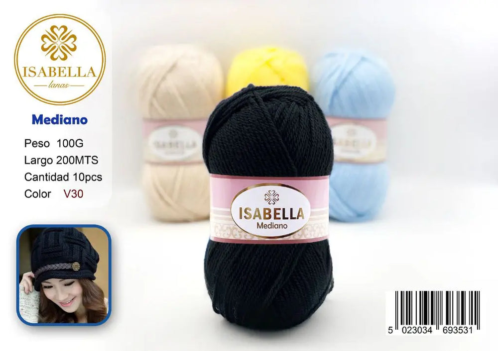 OVILLO HILO ISABELLA MEDIANO 100G ISABELLA 纱线