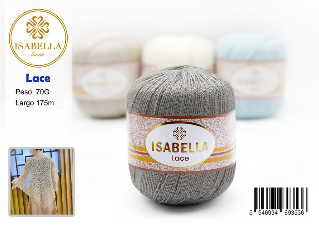 Isabella Lace Ovillo de Hilo 70g