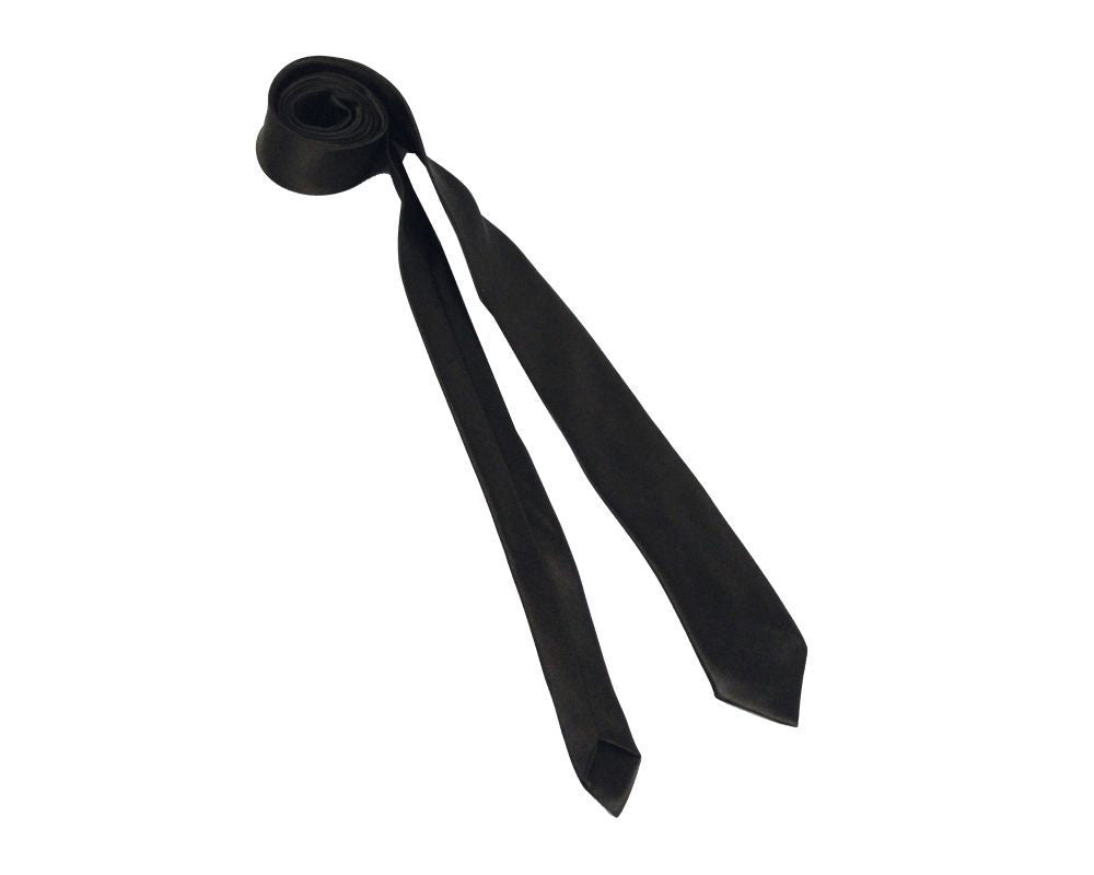 CORBATA FINA 75CM NEGRO