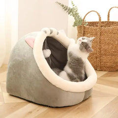 Casa De Gato Para Interiores O Exteriores, Tienda De Campaña Para Gatos, Esterilla Para Perros Pequeños Muy Suave, Bolsa Para Cueva Lavable, Camas Para Gatos, Casa Para Mascotas