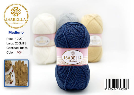 OVILLO HILO ISABELLA MEDIANO 100G