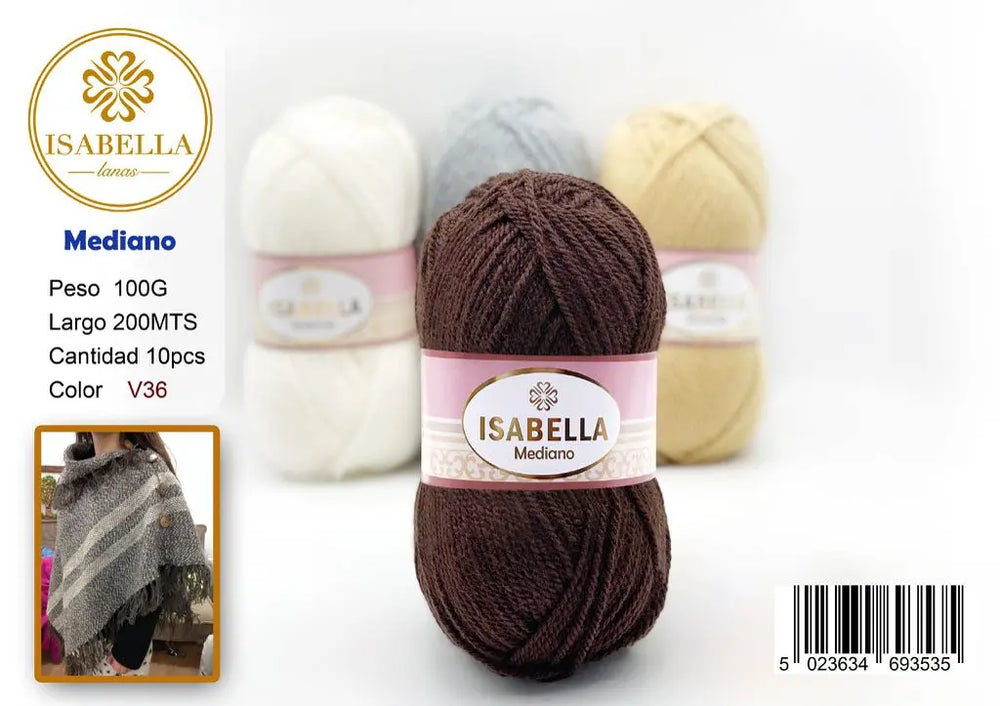 OVILLO HILO ISABELLA MEDIANO 100G ISABELLA 纱线