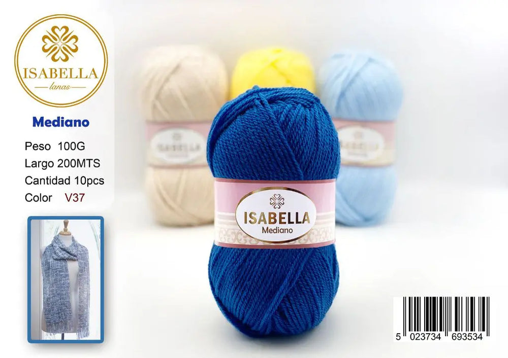 OVILLO HILO ISABELLA MEDIANO 100G ISABELLA 纱线