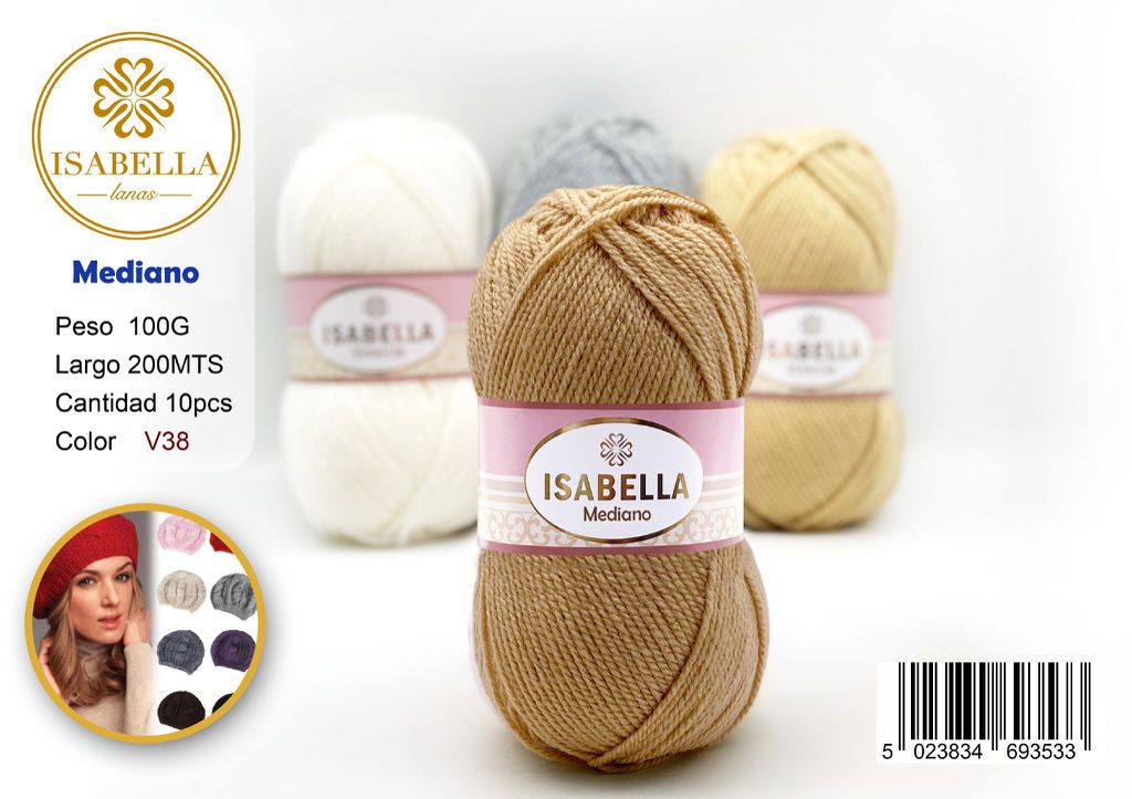 OVILLO HILO ISABELLA MEDIANO 100G