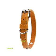 COLLAR POLIPIEL NARANJA PARA PERROS