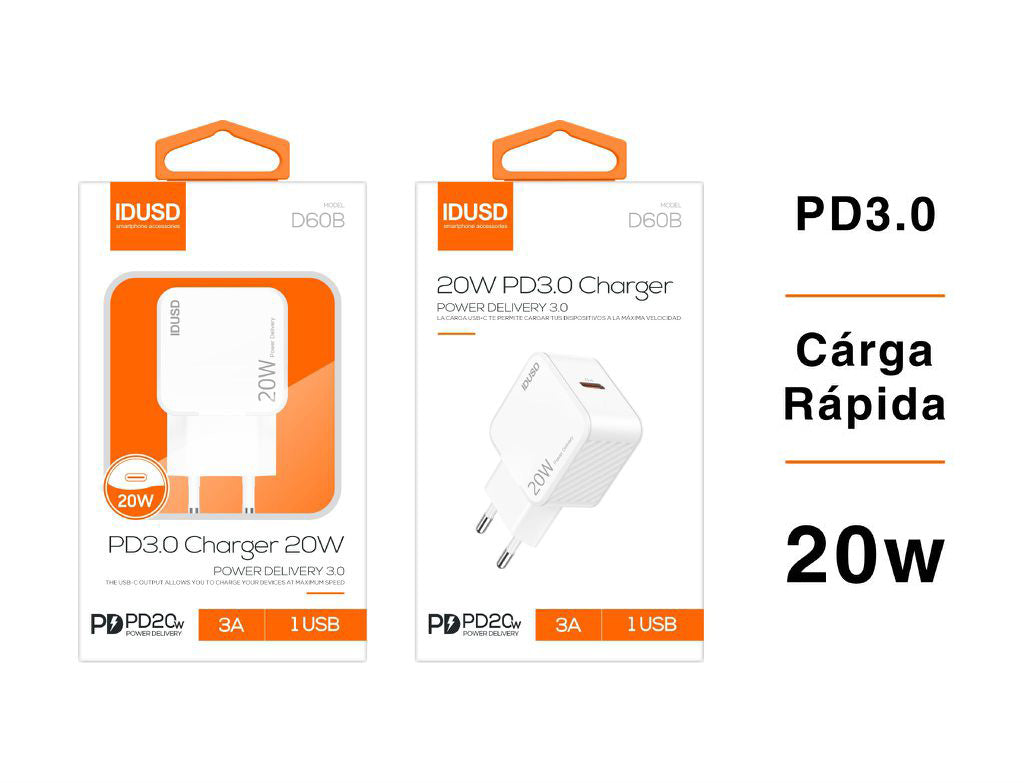 CARGADOR CARGA RÁPIDA PD3.0 20W