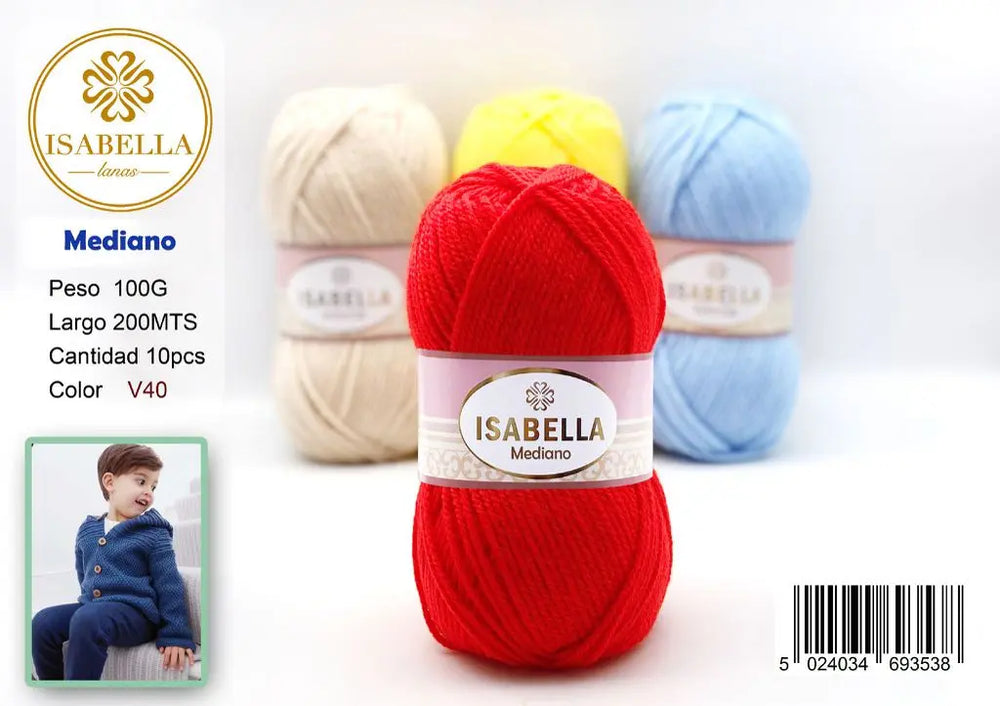 OVILLO HILO ISABELLA MEDIANO 100G ISABELLA 纱线