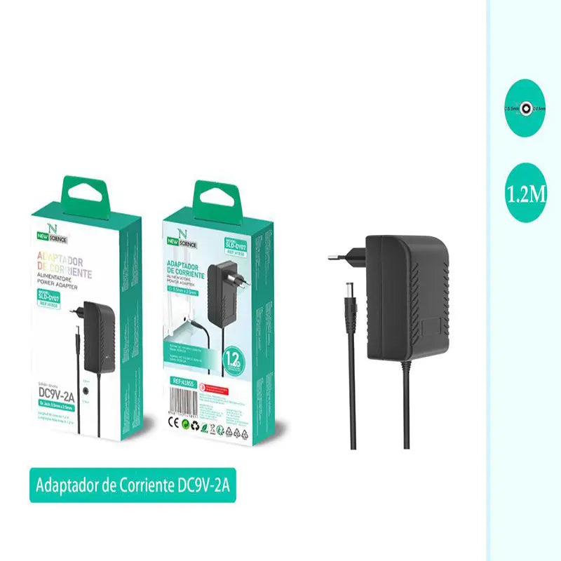 Adaptador de corriente 9V-2A 1.2M 新科电子