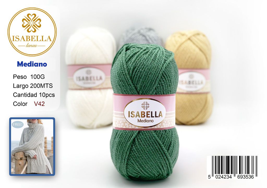 OVILLO HILO ISABELLA MEDIANO 100G