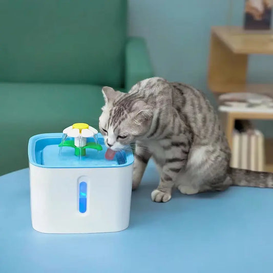 Fuente De Agua Automática Para Perros Y Gatos, Cuenco Para Mascotas, Dispensador De Agua Para Gatos Y Flores, Bebida De Petsafe Con Filtros, Fuente De Agua Para Mascotas