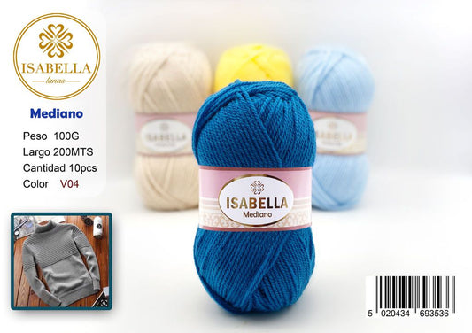 OVILLO HILO ISABELLA MEDIANO 100G