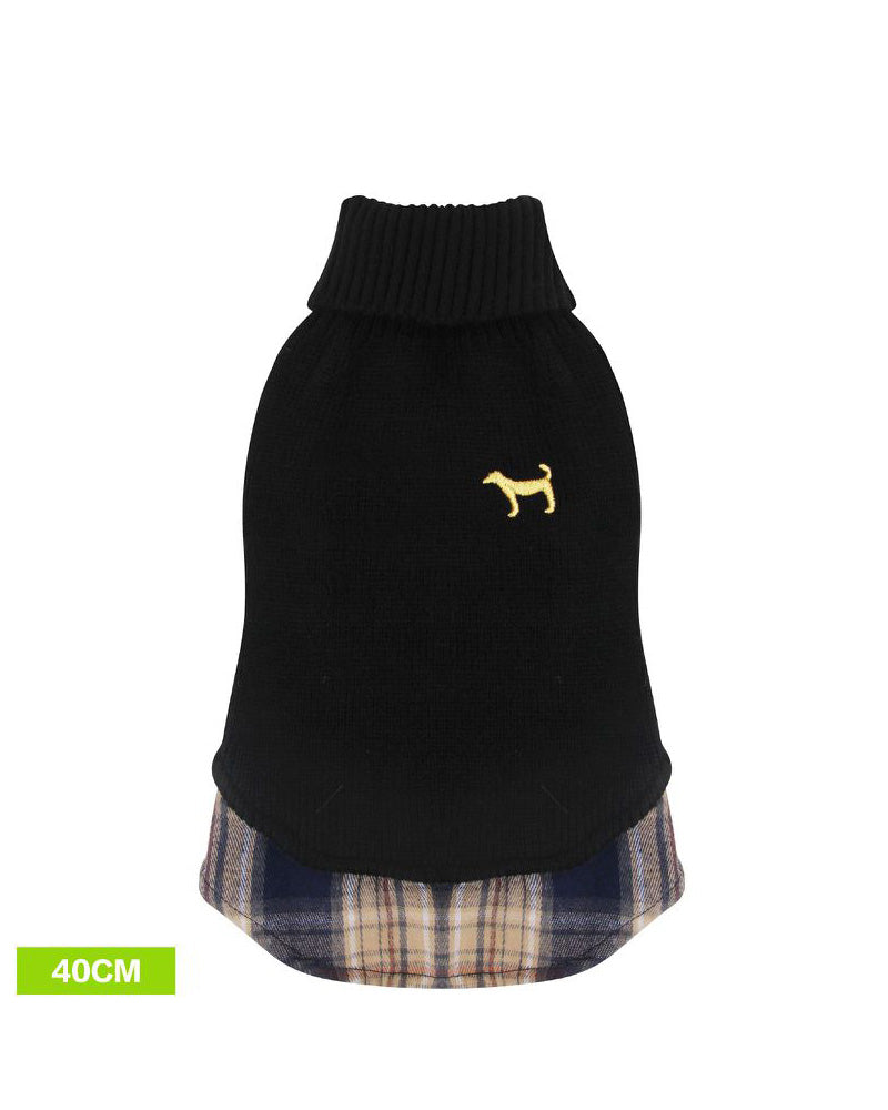 ROPA DE LANA PARA PERRO 40CM NEGRO