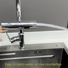 Kitchen Faucet Waterfall Outlet Splash Proof Universal Rotating Bubbler Multifunctional Water Nozzle Extension Kitchen Gadgets Melissa