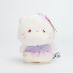  PELUCHE GATO BATIDO MORADO 23CM