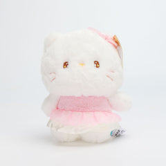  PELUCHE GATO BATIDO ROSA 23CM