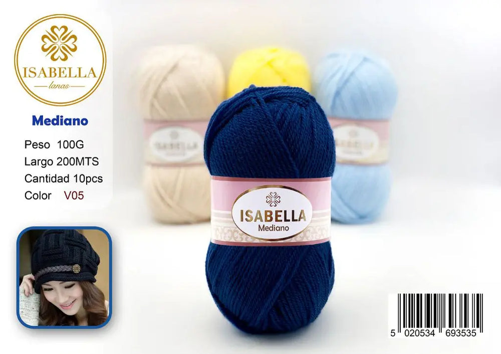 OVILLO HILO ISABELLA MEDIANO 100G ISABELLA 纱线