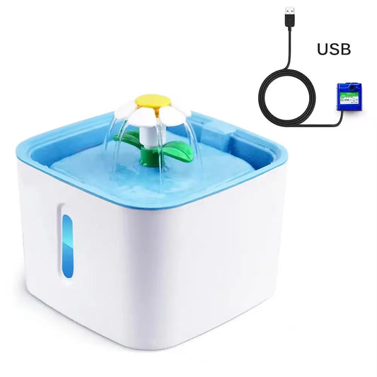 Fuente De Agua Automática Para Perros Y Gatos, Cuenco Para Mascotas, Dispensador De Agua Para Gatos Y Flores, Bebida De Petsafe Con Filtros, Fuente De Agua Para Mascotas