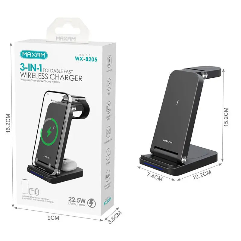 Cargador inalámbrico plegable 3 en 1 威锋电子